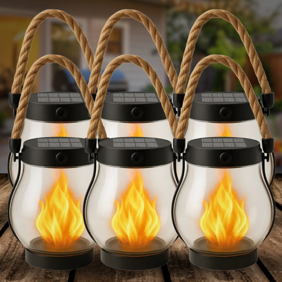 💗Valentine's Day Sale 49% OFF💗 Kaliiqo™ – Flickering Flame Solar Lantern Outdoor Lights