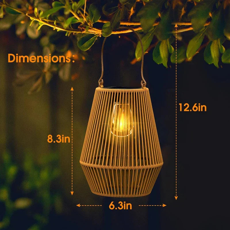 🎄 Christmas Sale 49% OFF 🎄 Kaliiqo™ Solar Radiant Rattan Glow Lantern