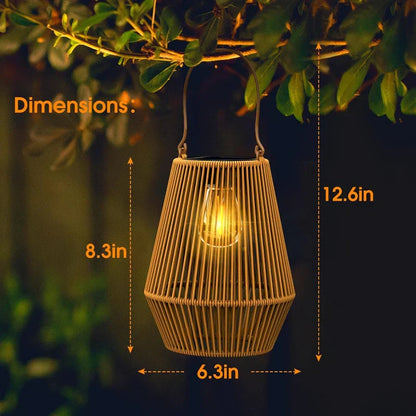 🎄 Christmas Sale 49% OFF 🎄 Kaliiqo™ Solar Radiant Rattan Glow Lantern